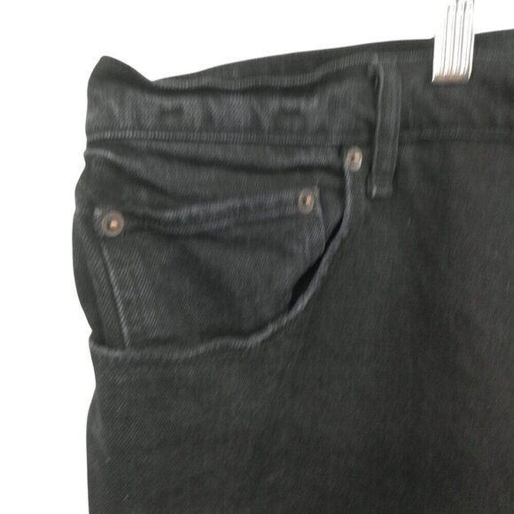 Abercrombie & Fitch The 90s Straight Ultra High Rise Black Jeans Size 37 24 Long - Picture 3 of 12